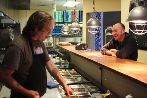Chef Nathan Sears and manager Adam Hebert
