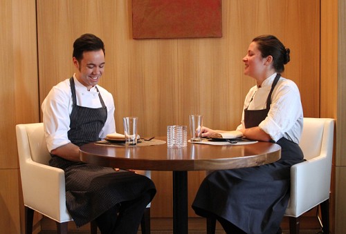 Executive chef Stephen Gillanders, and current guest chef Jessica Largey