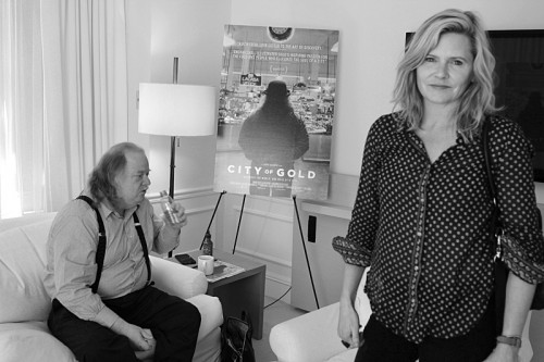 Jonathan Gold and filmmaker Laura Gabbert