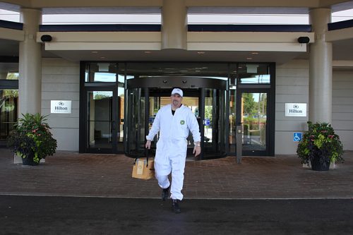 Chef Curry off to tend his bees